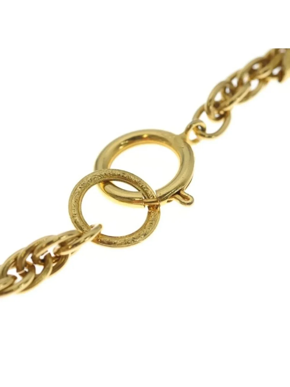 Chanel Mademoiselle Long Chain Necklace Gold